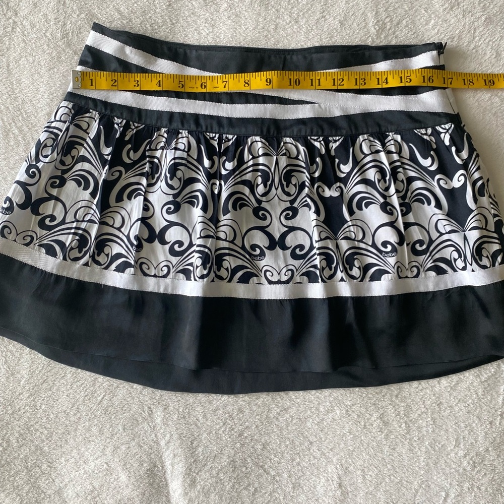 Bebe silk cotton miniskirt, size 8 - Picture 10 of 11